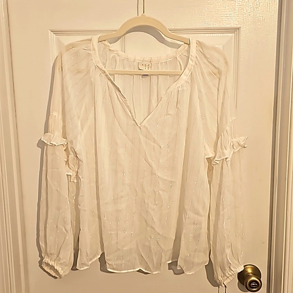 NWT 'a new day' White Blouse, XXL